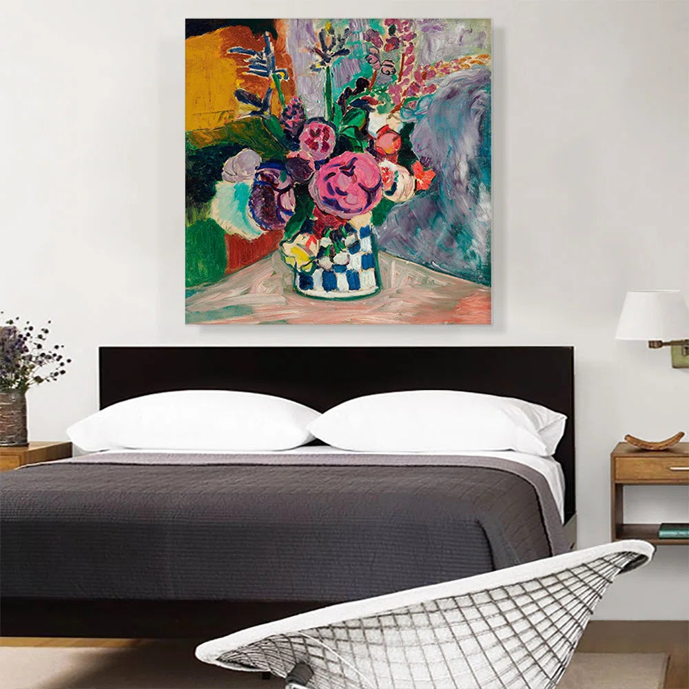 " Still Life Of Peonies In A Vase 1907 " by Henri Matisse Painting Print