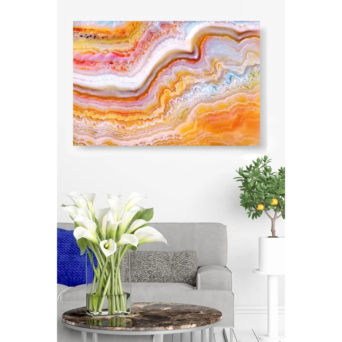 " Great Orange Agate " Painting Print
