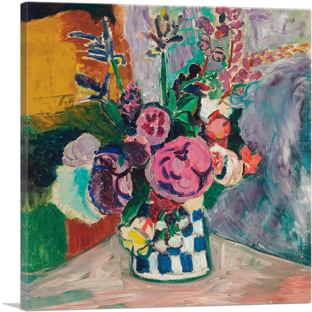 " Still Life Of Peonies In A Vase 1907 " by Henri Matisse Painting Print