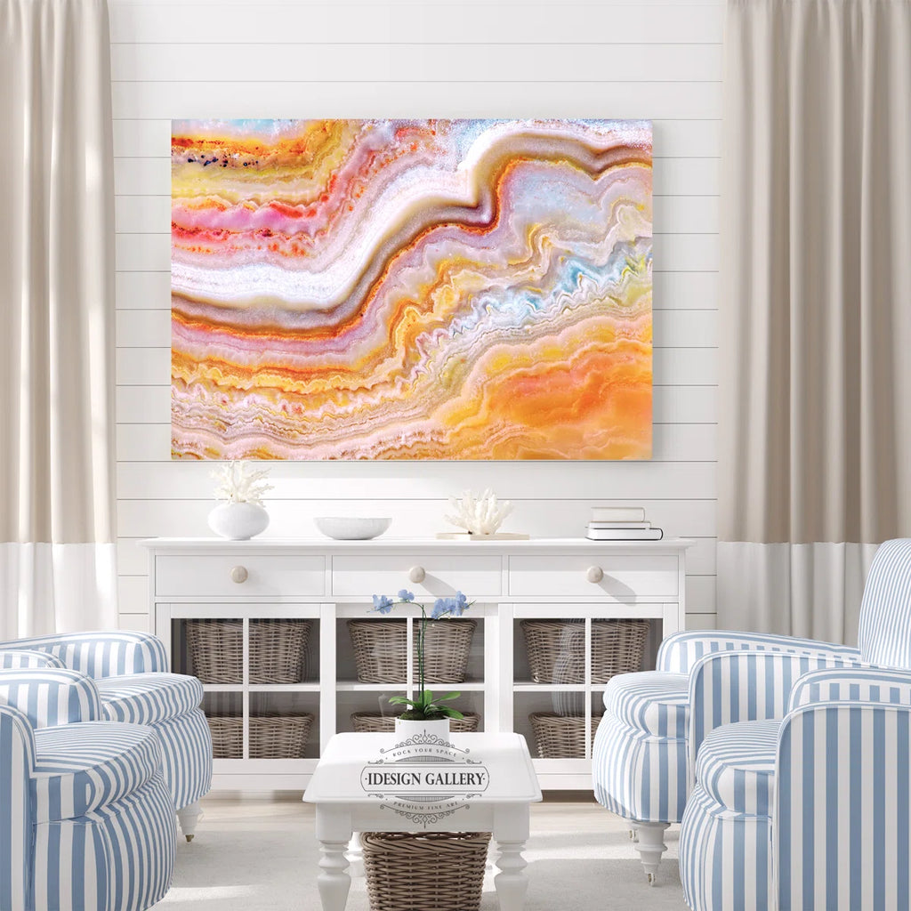 " Great Orange Agate " Painting Print