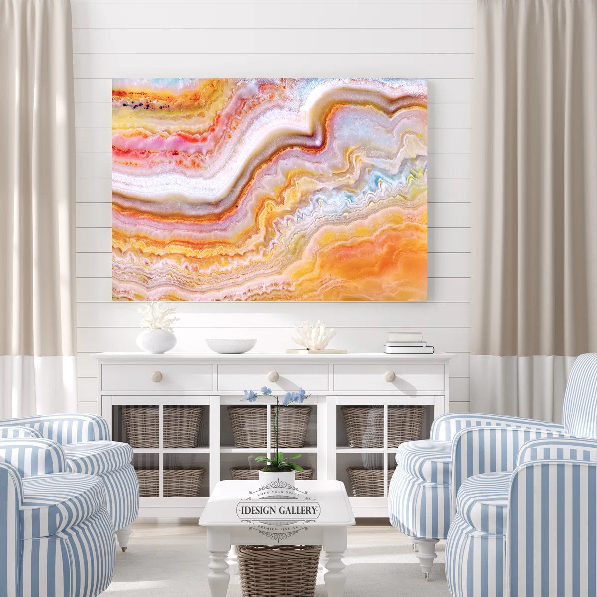 " Great Orange Agate " Painting Print