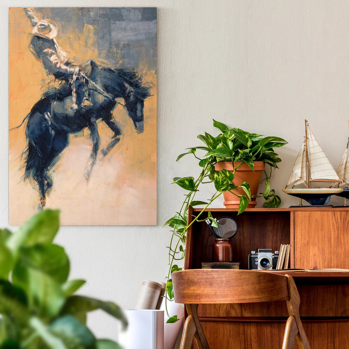 " Mood Indigo III " Painting Print